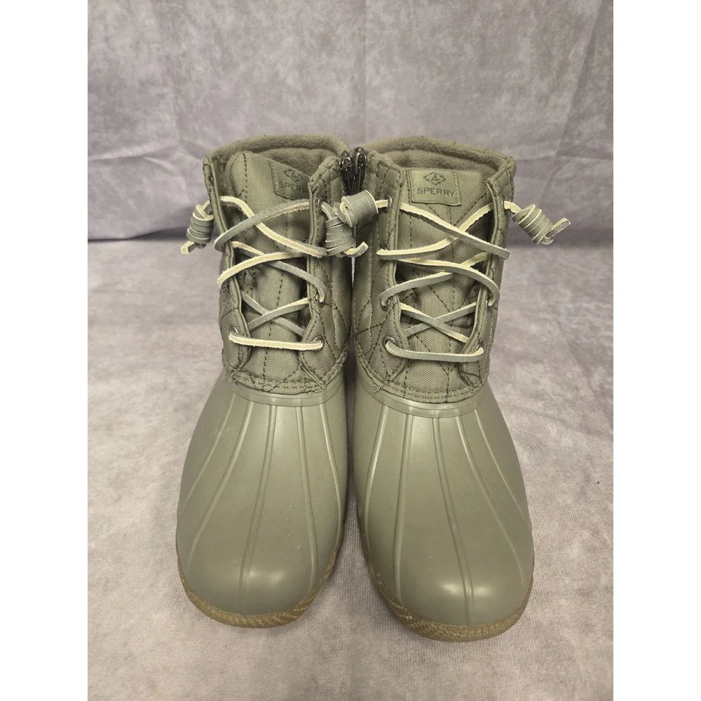 Sperry Womens-Size 8 ALL WEATHER BOOTS GREEN